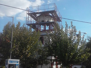 Σκαλωσια σε εκκλησια