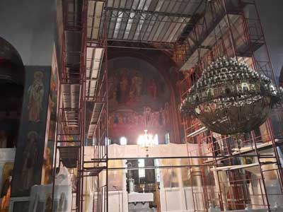 Σκαλωσια σε τρουλο