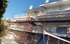 Σκαλωσια σε ανακαινιση ιλιον